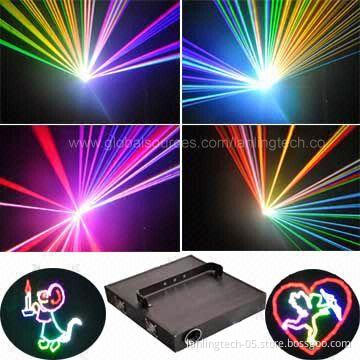 Professional 3W RGB DJ Party Laser Stage Lighting with ILDA and PC Control